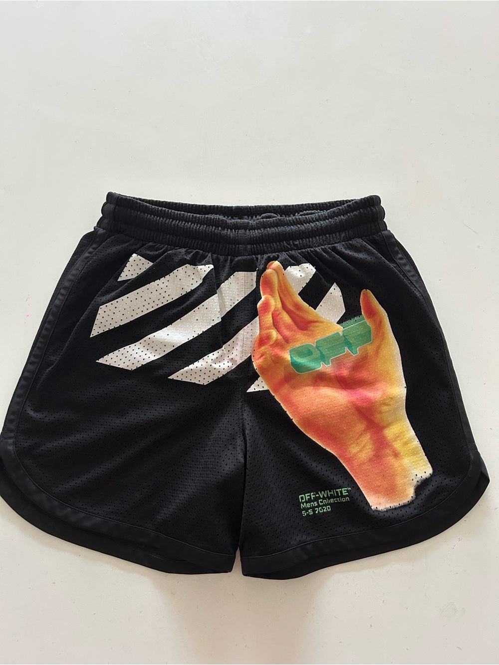 Off-White Black Athletic Shorts